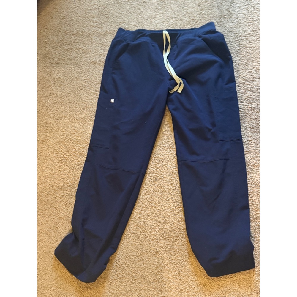 FIGS Mens Navy Blue Axim Cargo Scrub Pants Technical Collection Size L Short - Picture 2 of 4
